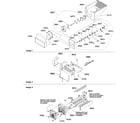 Amana SRDE522VE-P1320304WE ice bucket auger and ice maker parts diagram