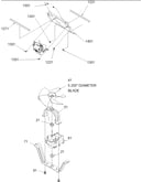 Evaporator fan shroud & motor assy