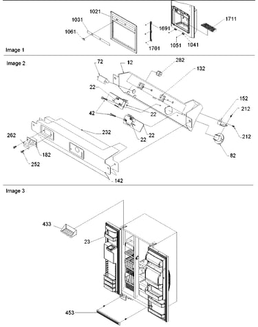 Façade dispenser cover & elec. brkt assy