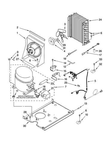 Unit parts, optional parts (not included)
