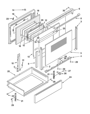 Door and drawer parts