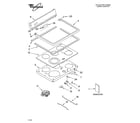 Whirlpool GJP84902 cooktop parts diagram