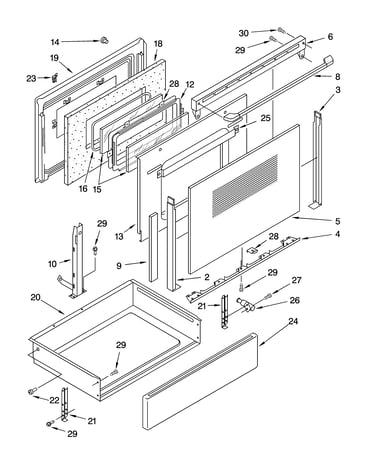 Door and drawer parts