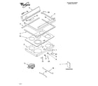 Whirlpool GJP85202 cooktop parts diagram