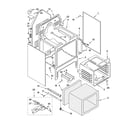 Whirlpool GLSP84900 oven chassis parts diagram