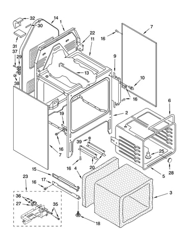 Oven chassis parts