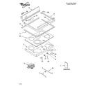 Whirlpool GLSP85900 cooktop parts diagram