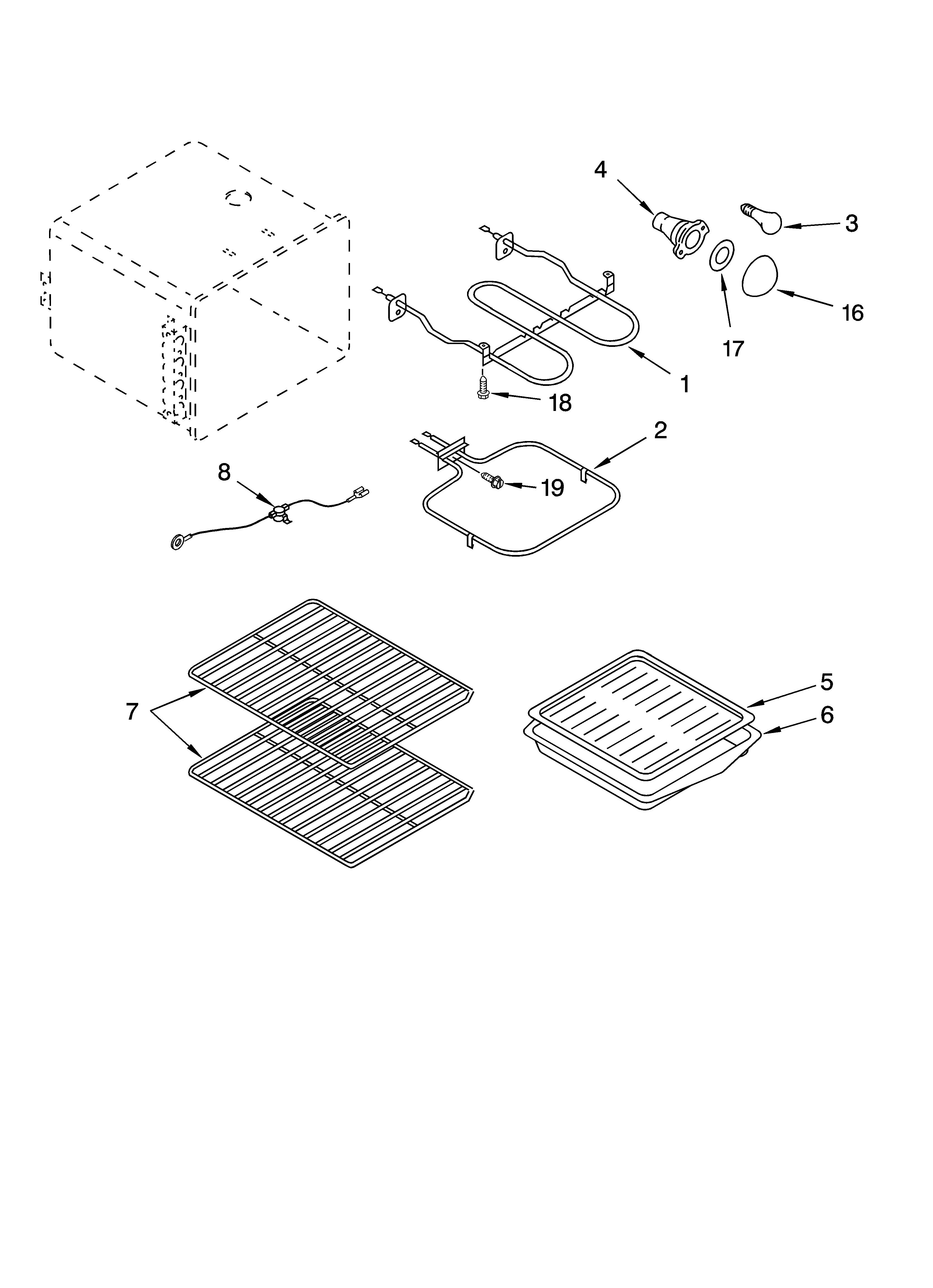 Oven parts, miscellaneous parts