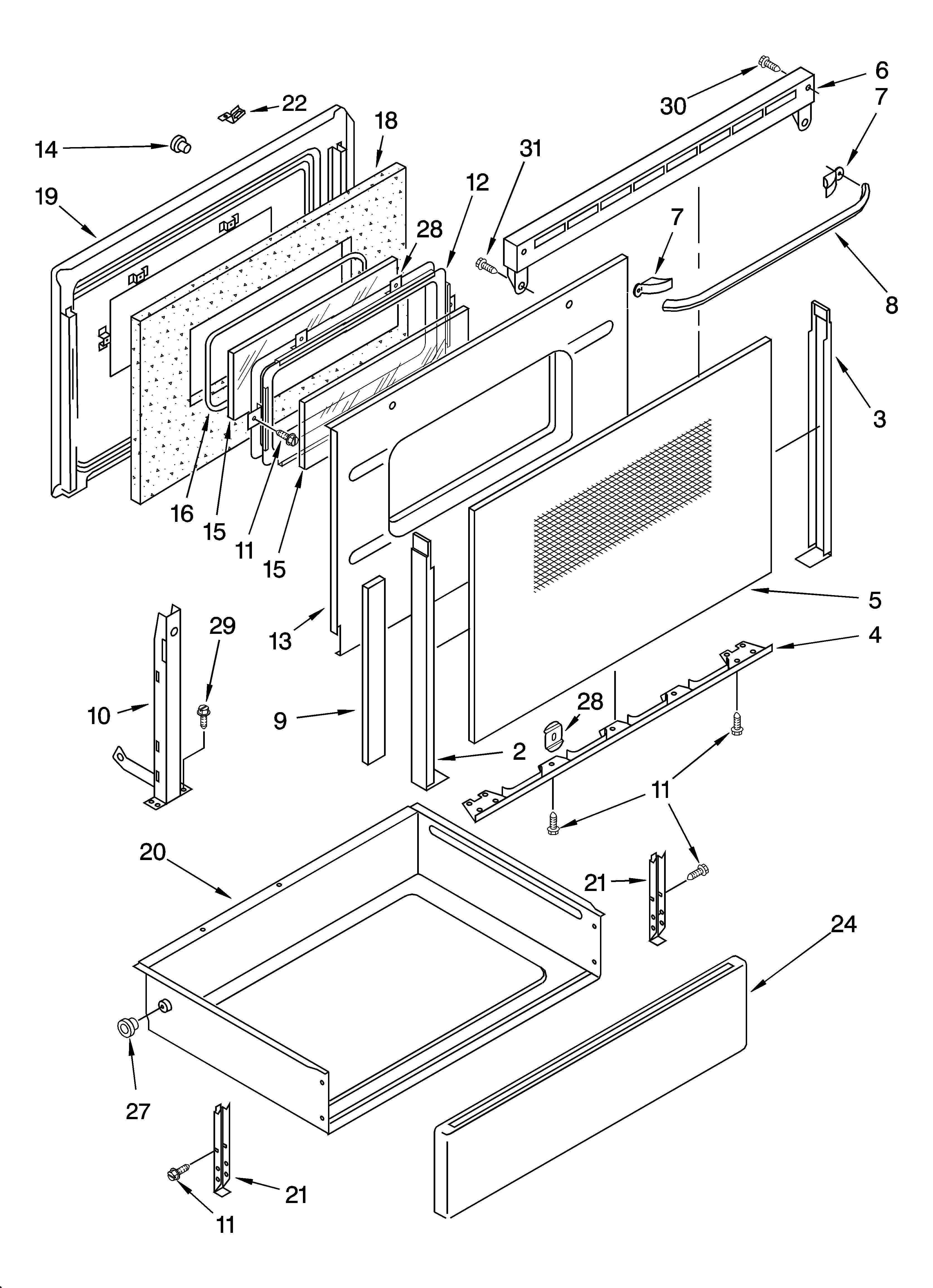 DOOR AND DRAWER PARTS