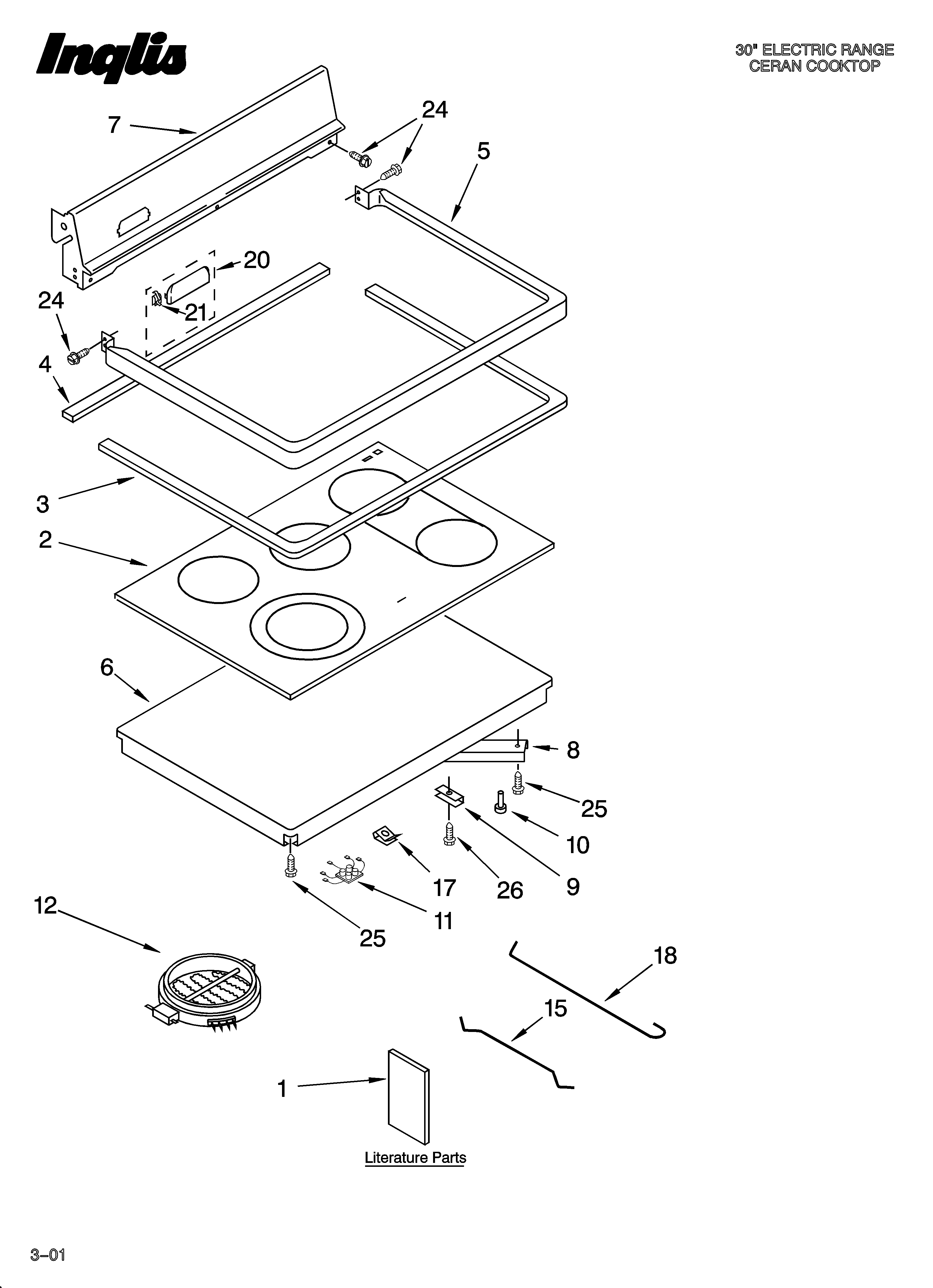 Cooktop parts