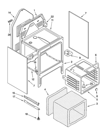 Oven chassis parts