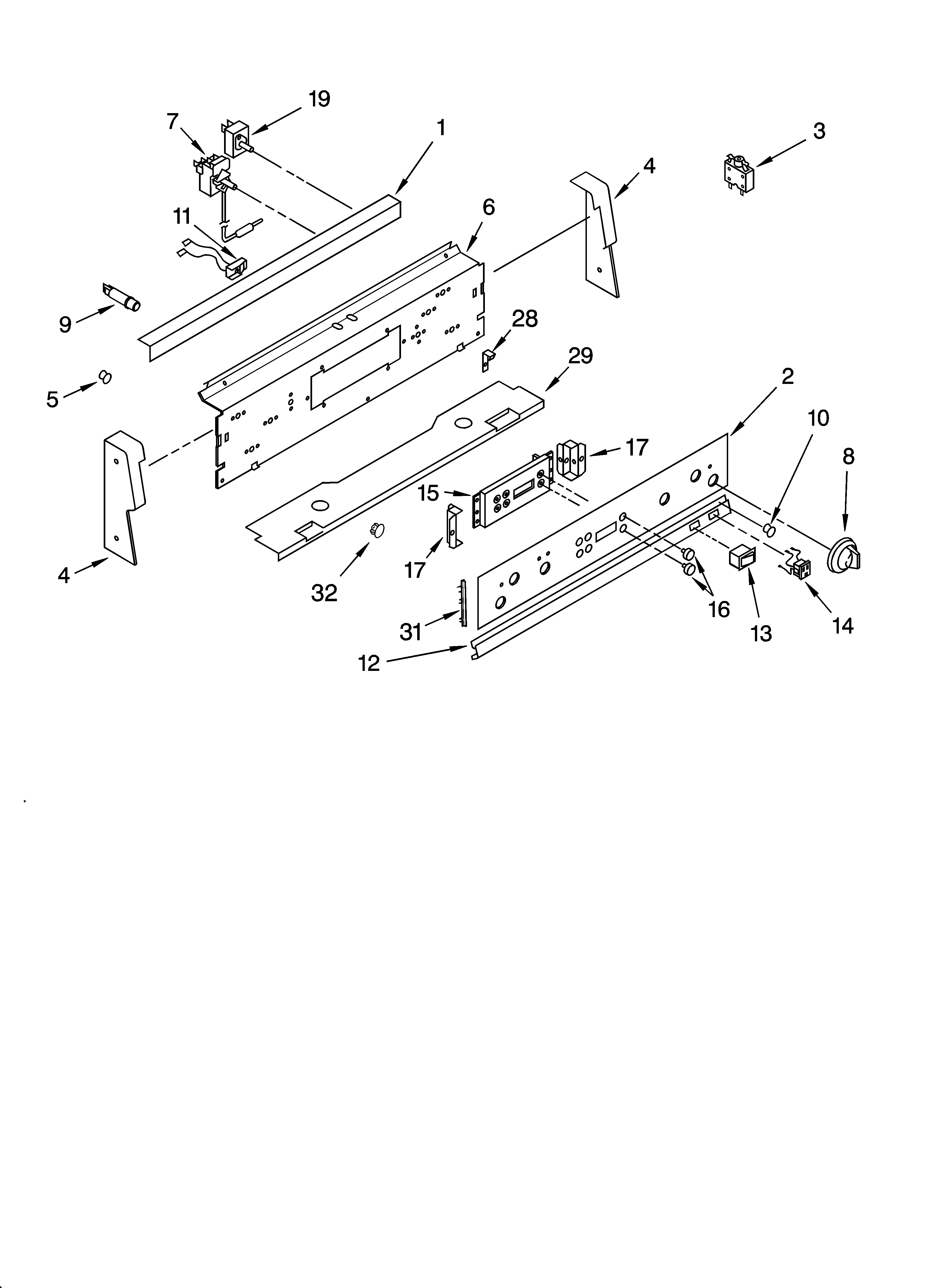 Control panel parts