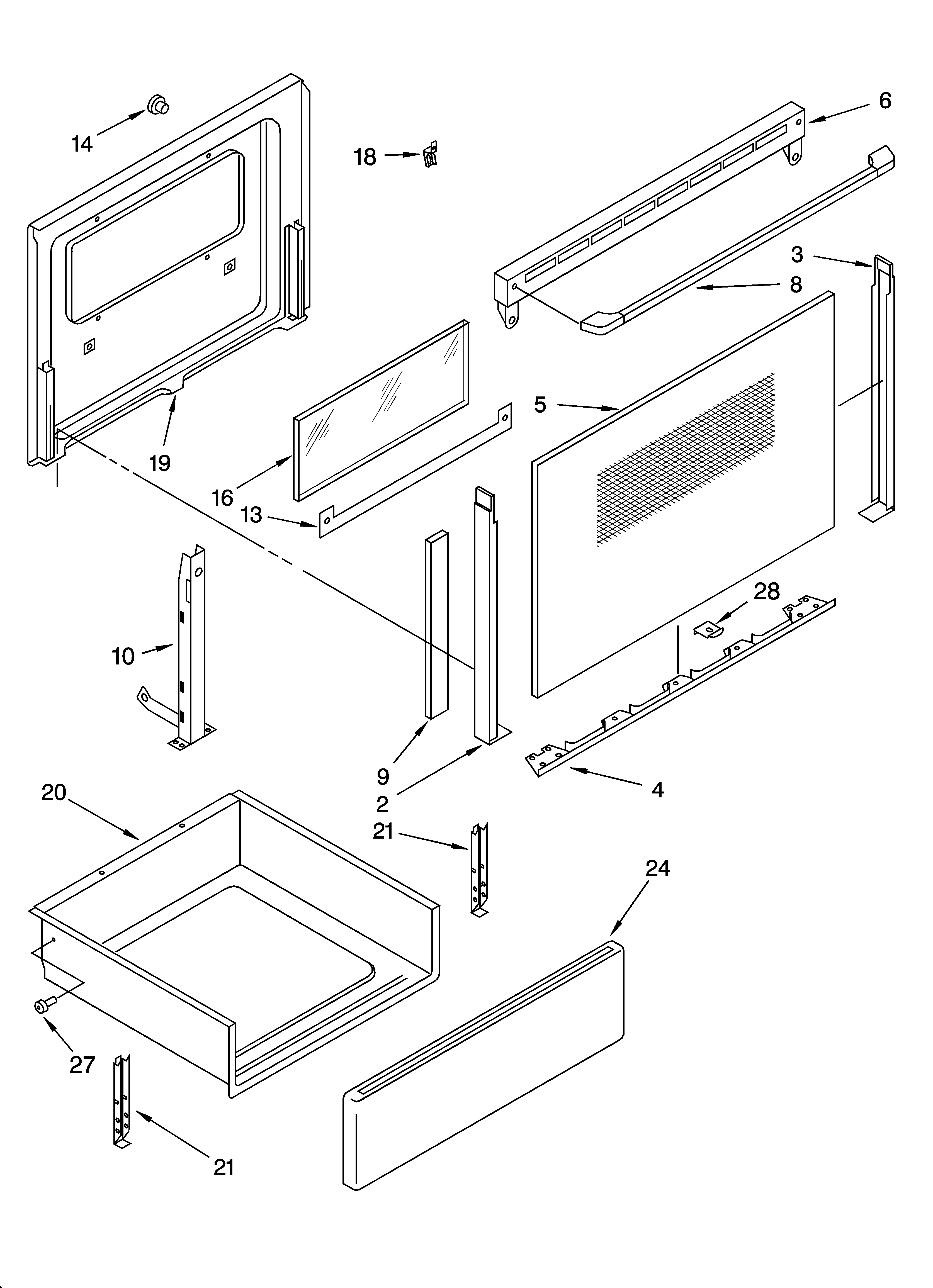 Door and drawer parts