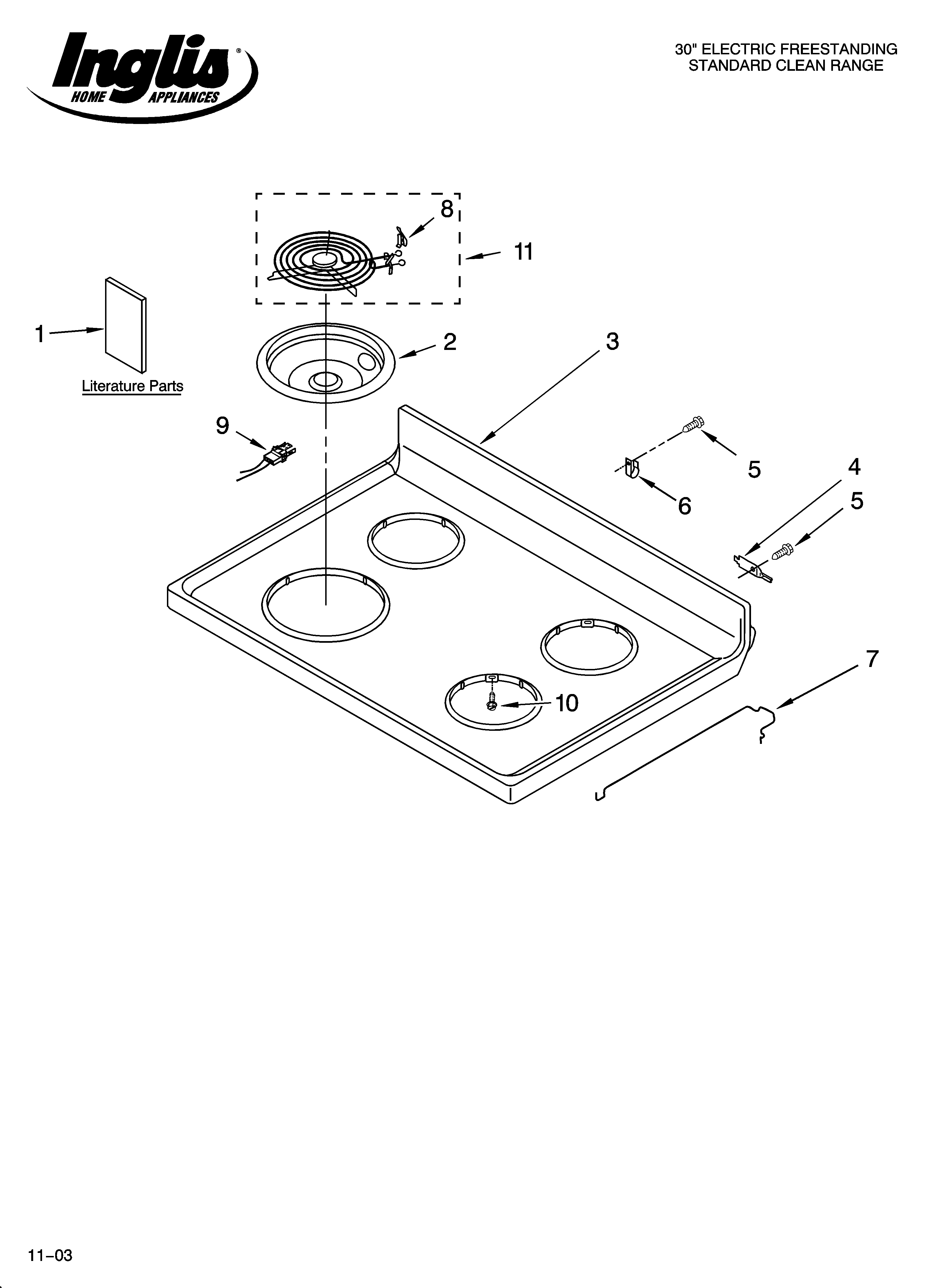 COOKTOP PARTS