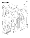 Cabinet liner and door parts