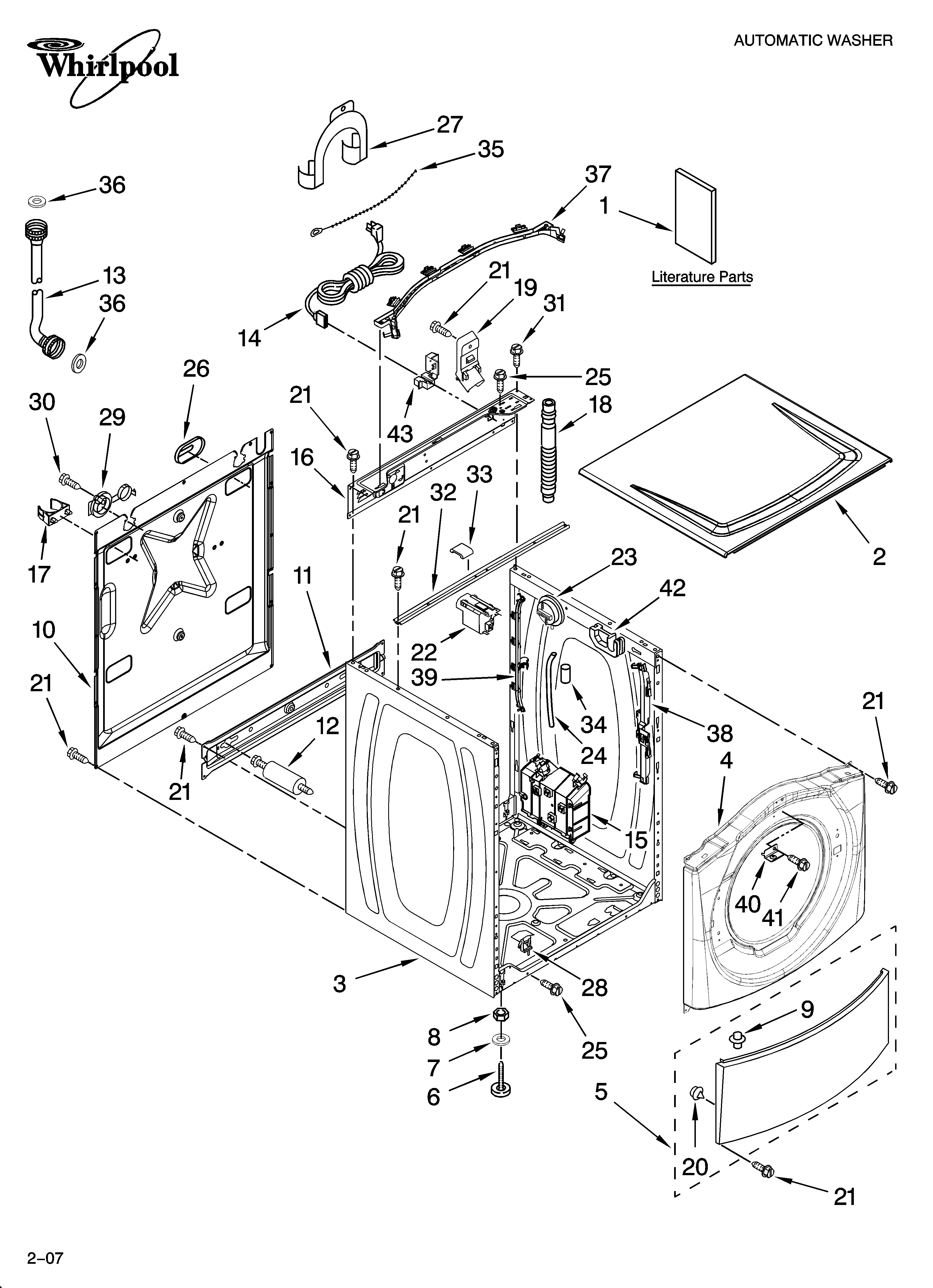Top and cabinet parts