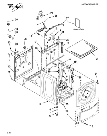 Top and cabinet parts
