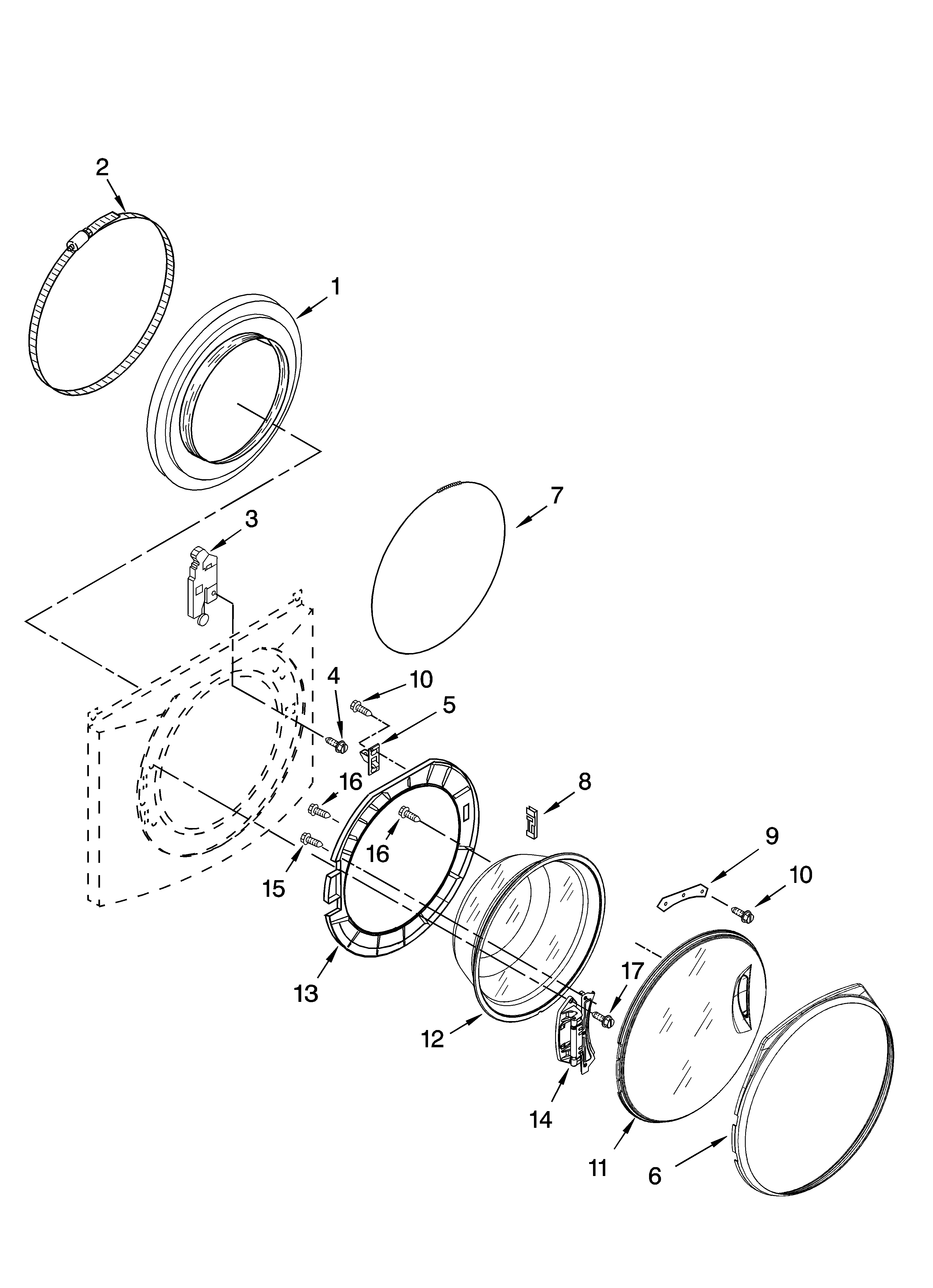 Door and latch parts
