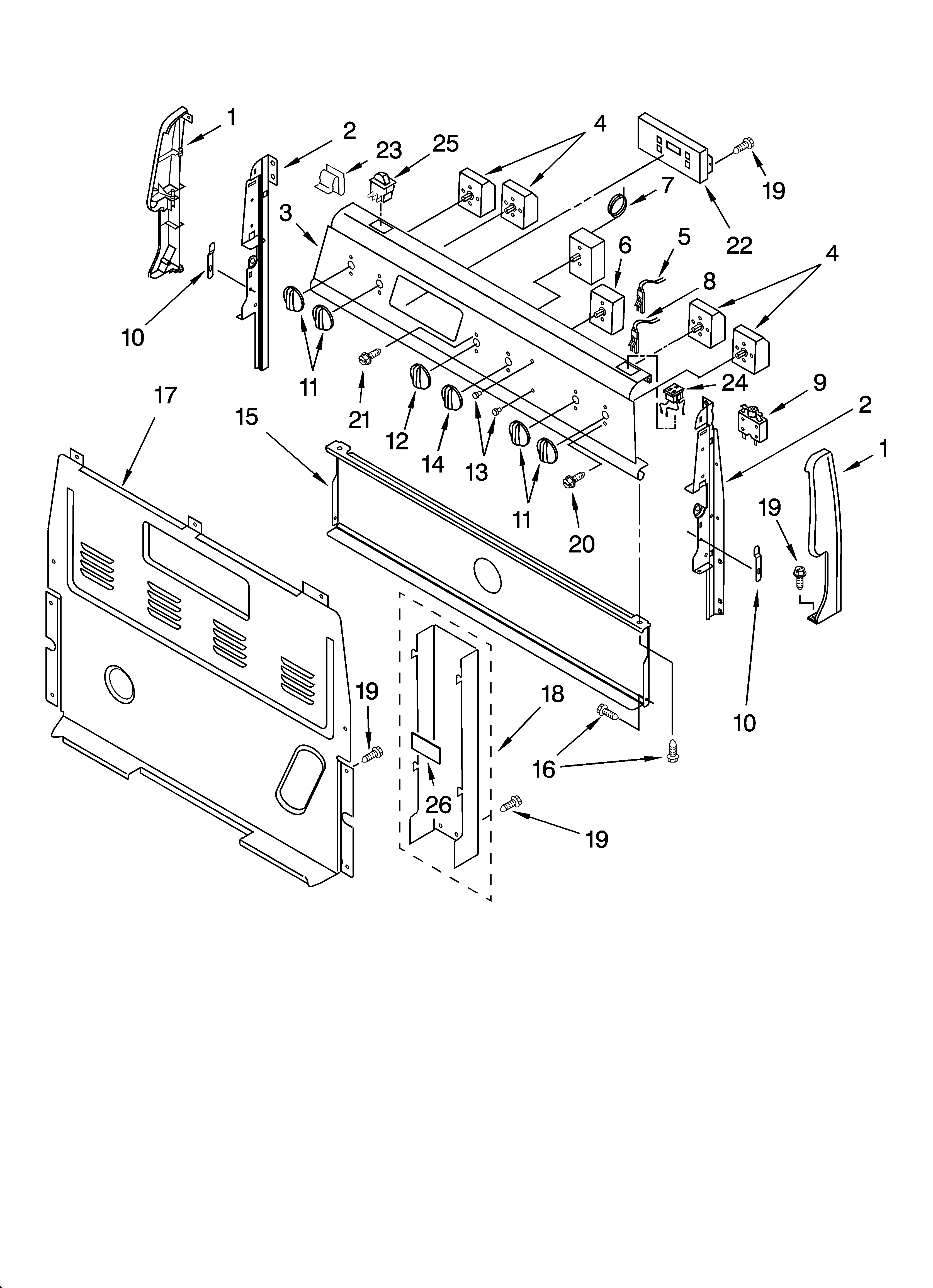 Control panel parts