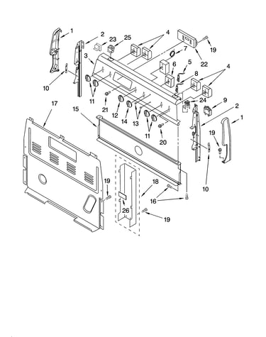 Control panel parts