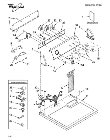 Top and console parts