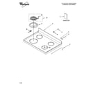 Whirlpool WERE3100PQ0 cooktop parts diagram