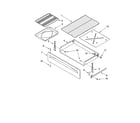 Whirlpool WERE3110PQ0 drawer & broiler parts diagram