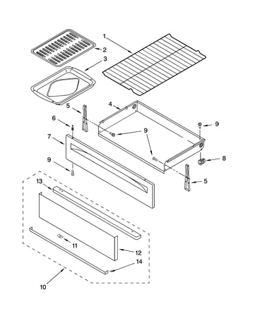 Drawer & broiler parts