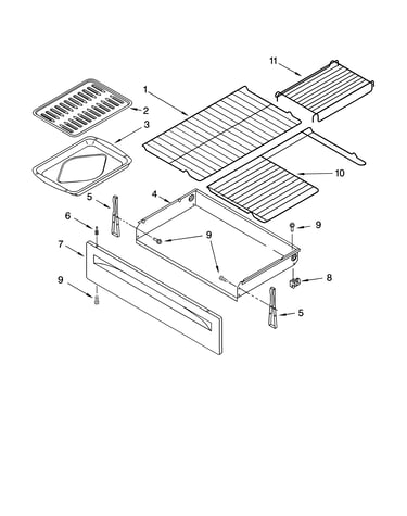 Drawer & broiler parts