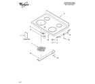Whirlpool WERP4110PQ0 cooktop parts diagram