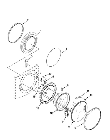 Door and latch parts