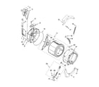 Whirlpool WFW8410SW01 tub and basket parts, optional parts (not included) diagram