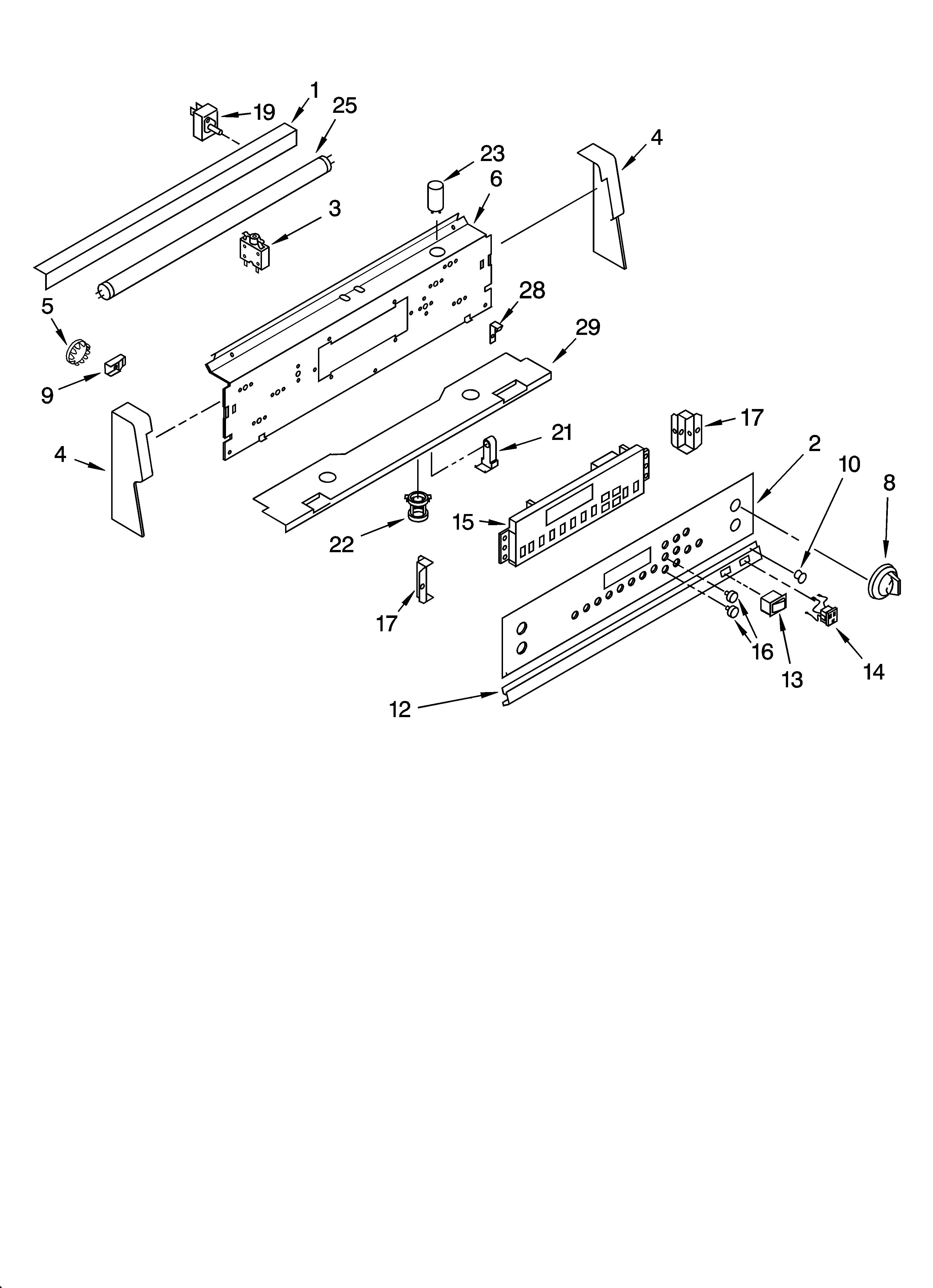 Control panel parts