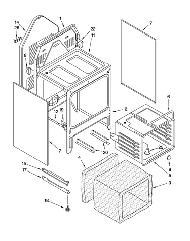 Oven chassis parts