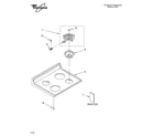 Whirlpool WLE30300 cooktop parts diagram