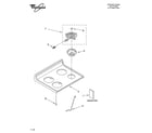 Whirlpool WLE32300 cooktop parts diagram