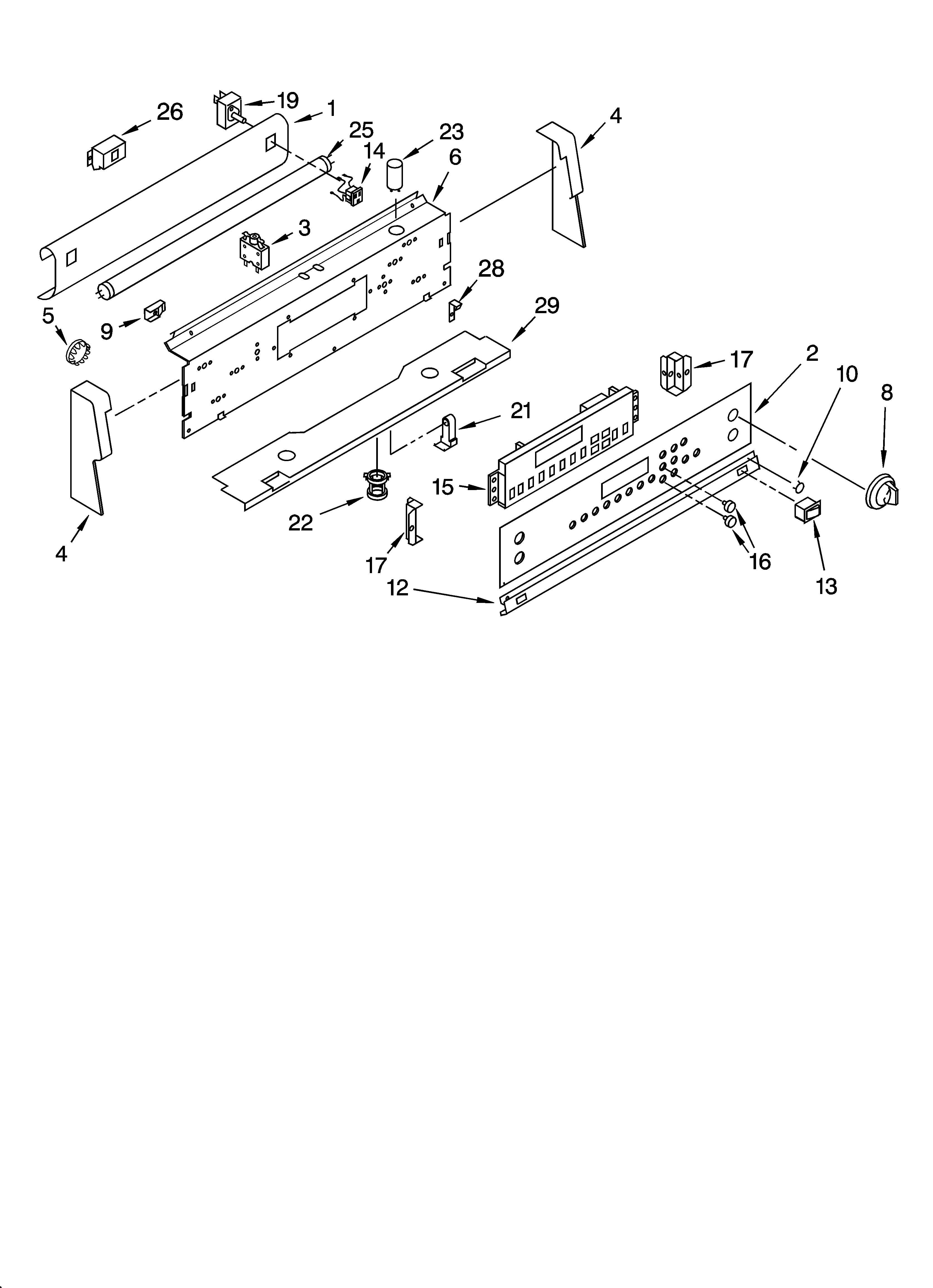 Control panel parts