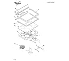 Whirlpool WLE83300 cooktop parts diagram