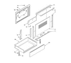 Whirlpool WLE83300 door and drawer parts diagram