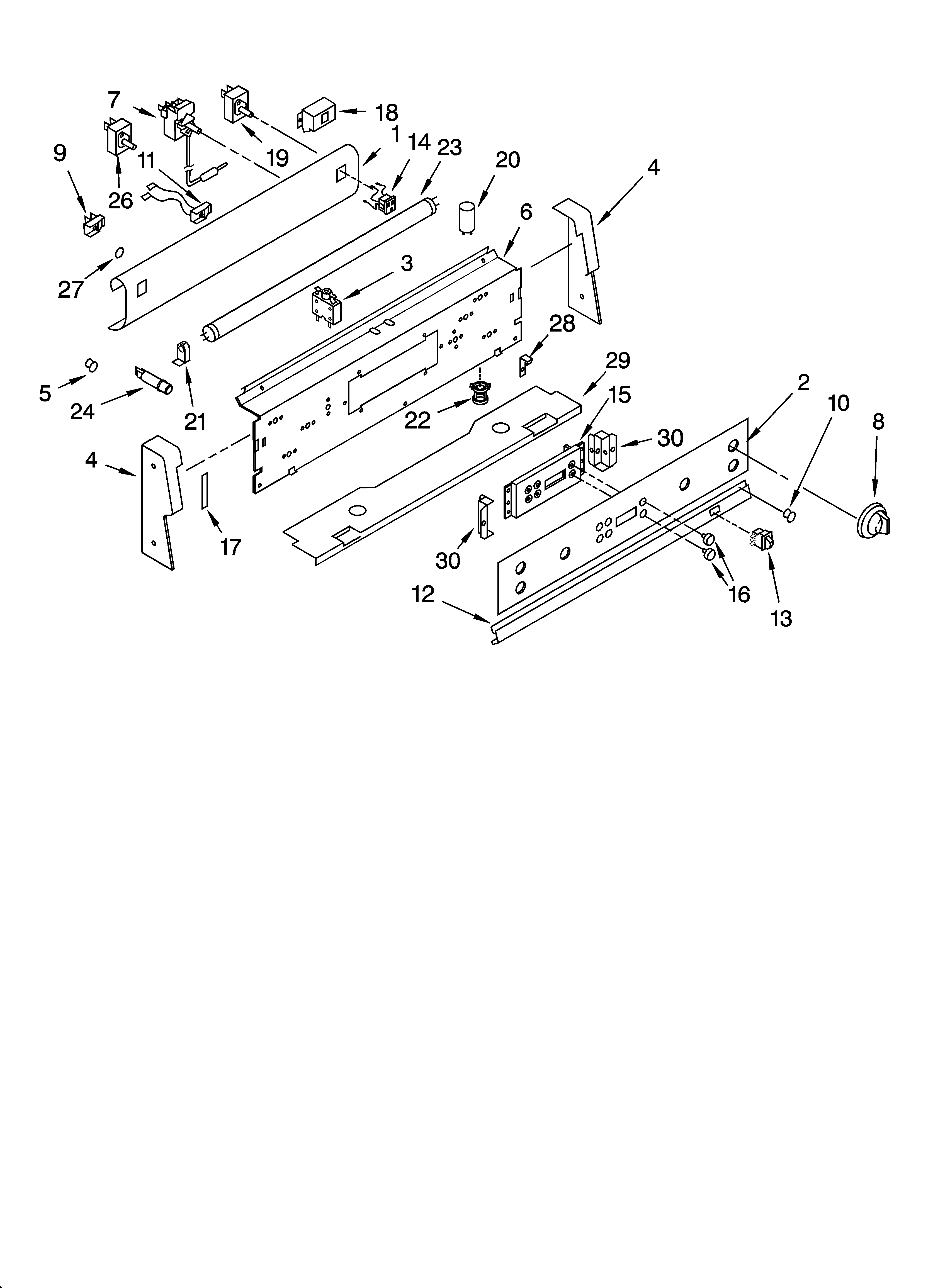 Control panel parts
