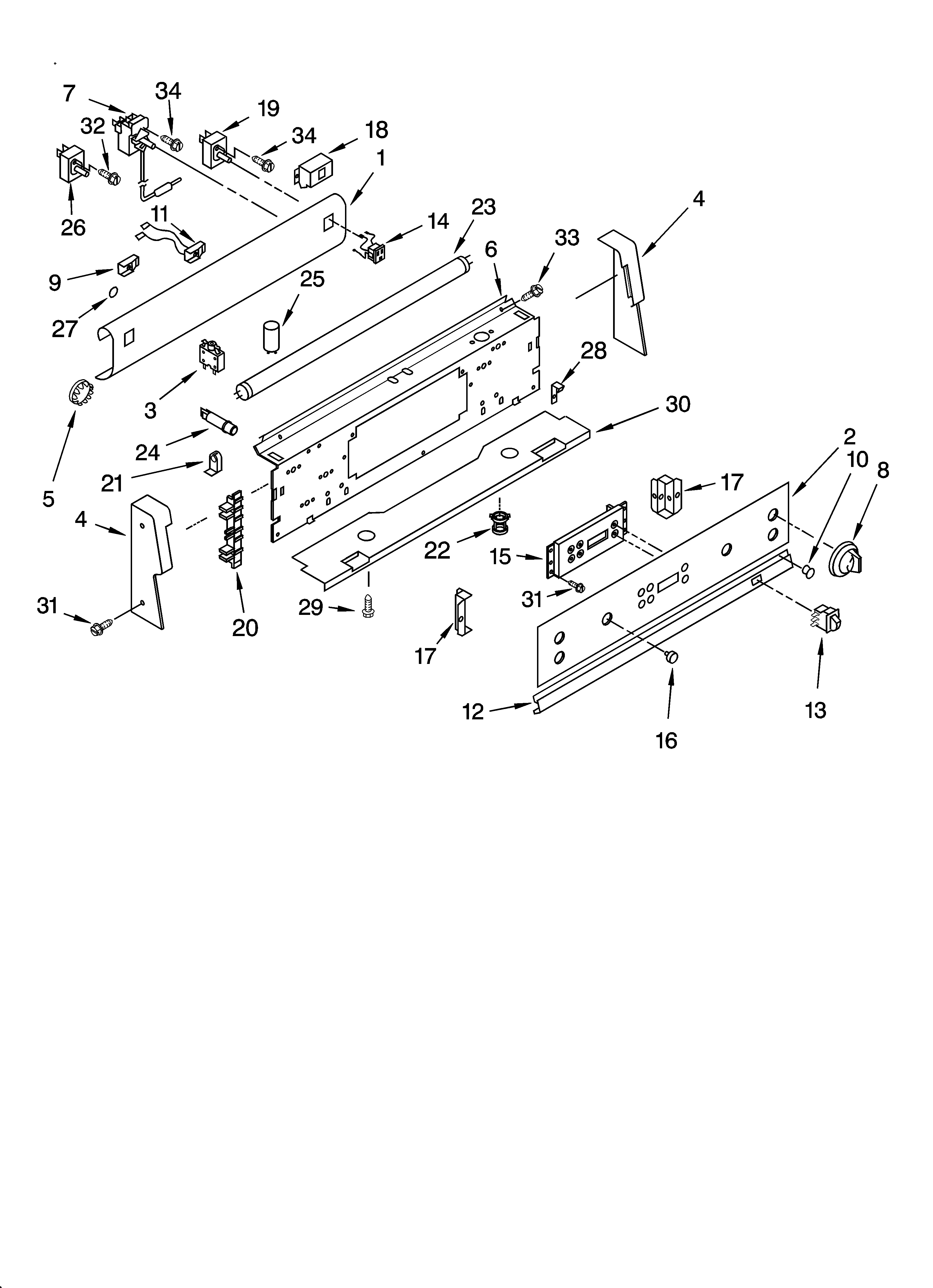 Control panel parts