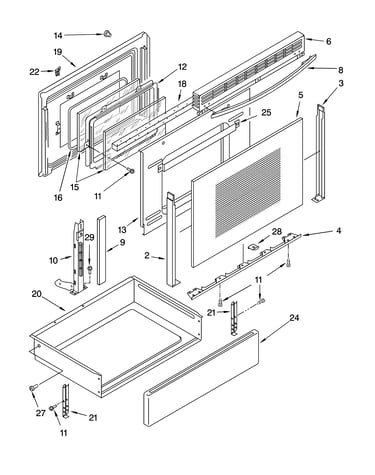 Door and drawer parts