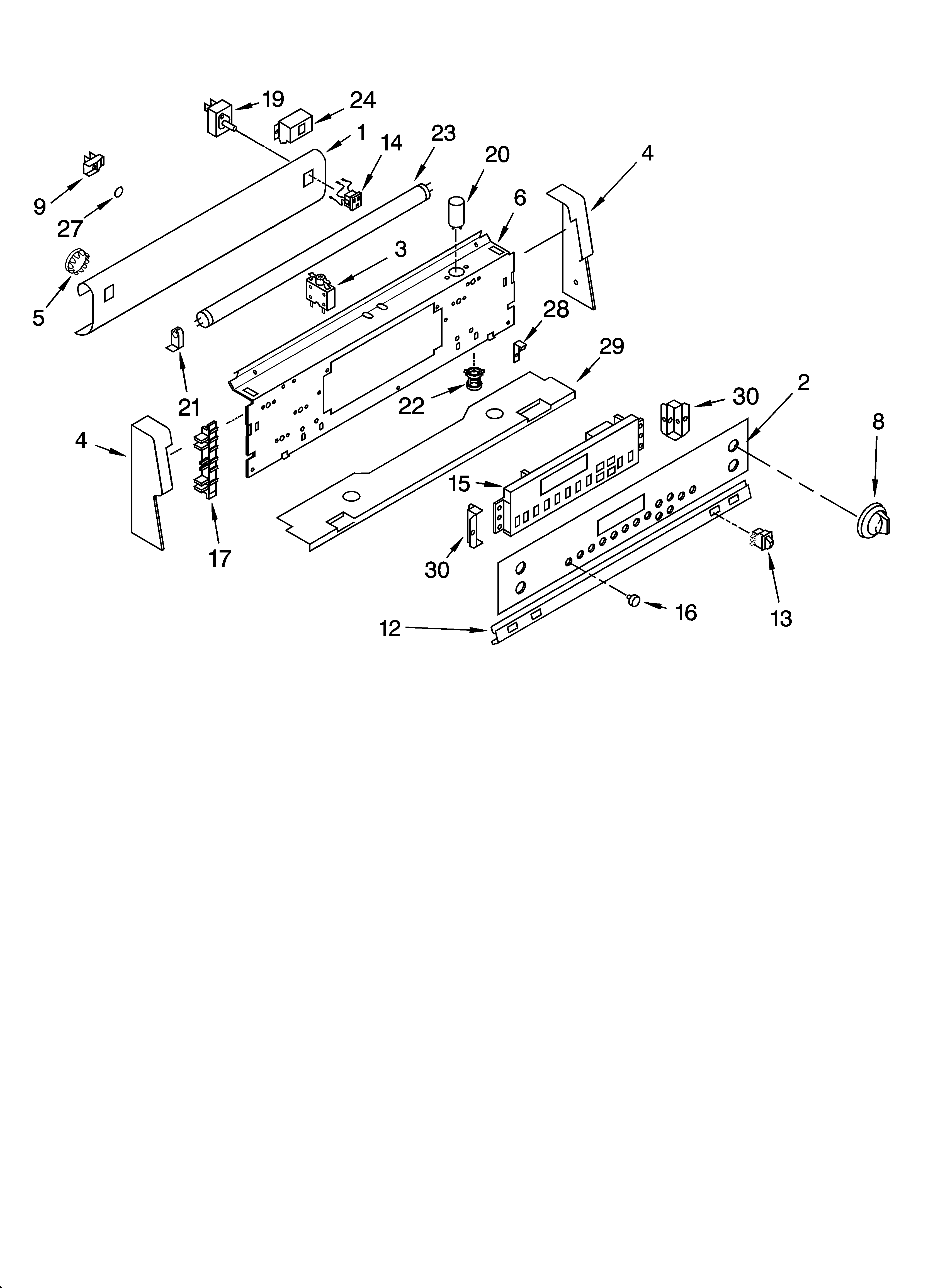 Control panel parts