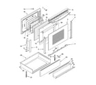 Whirlpool WLSP34900 door and drawer parts diagram