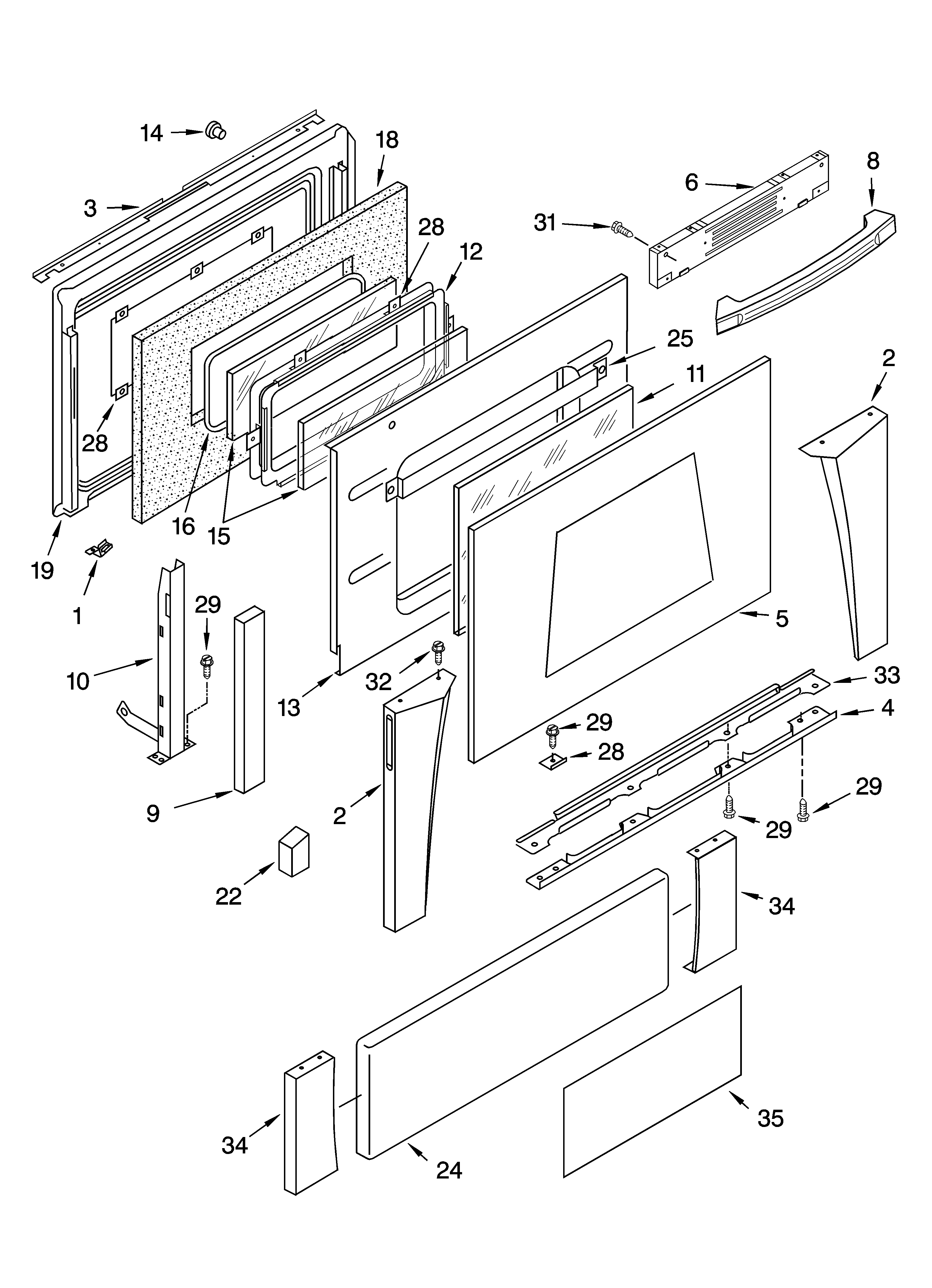 Door and drawer parts