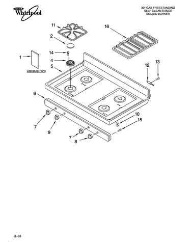 Cooktop parts