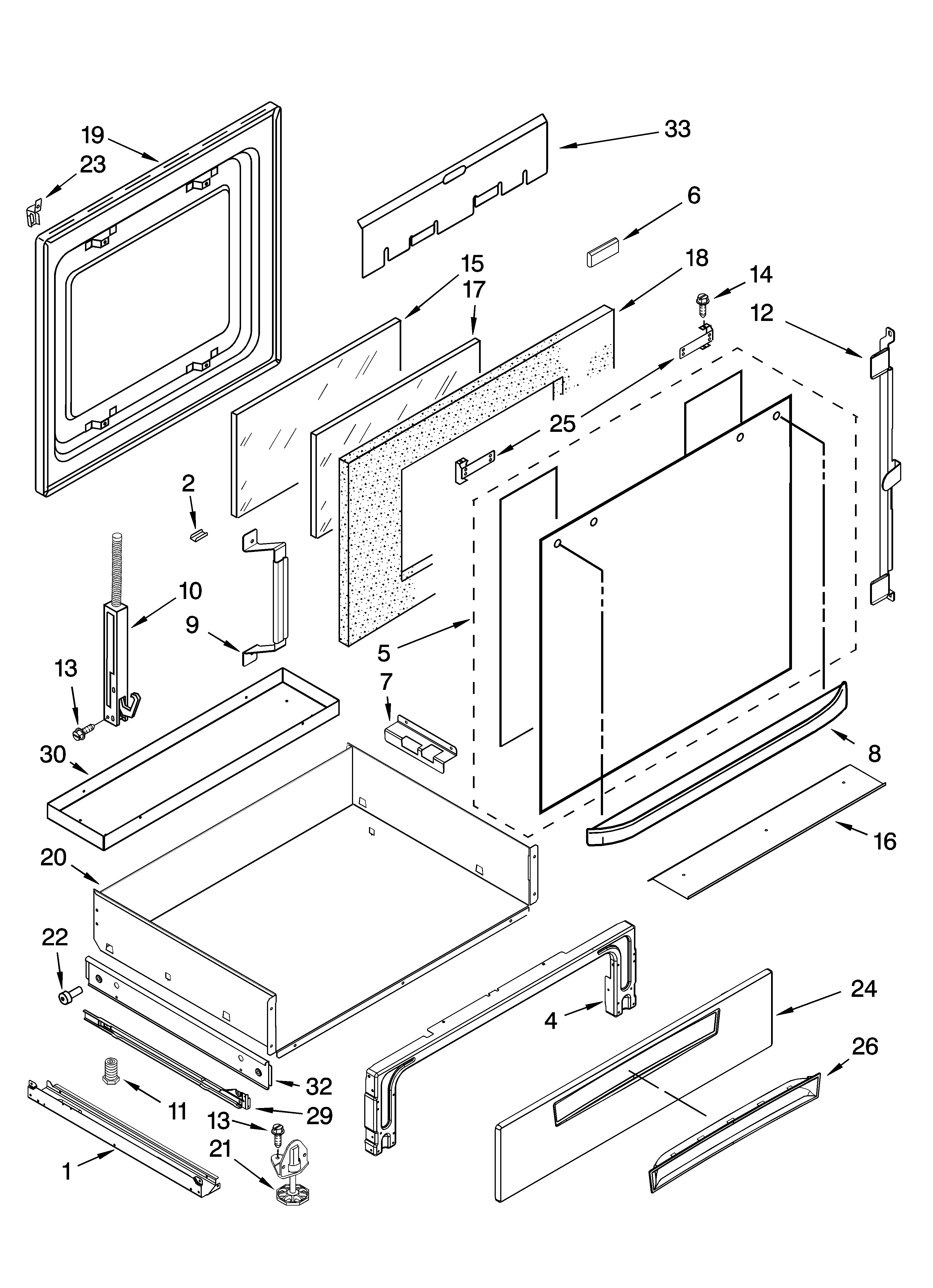Door and drawer parts