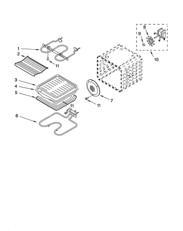 Internal oven parts