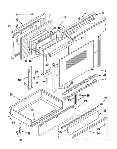 Door and drawer parts