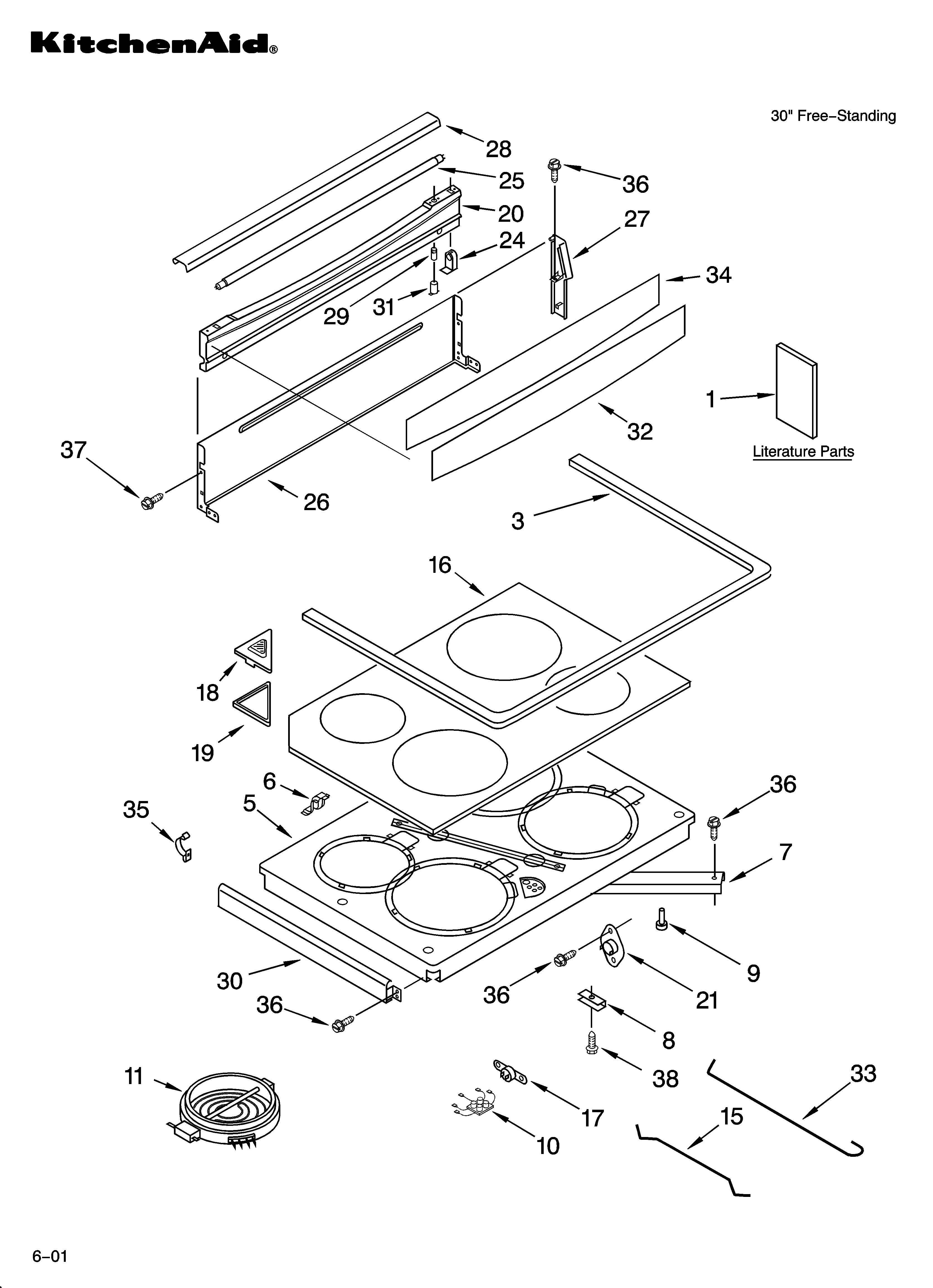 Cooktop parts